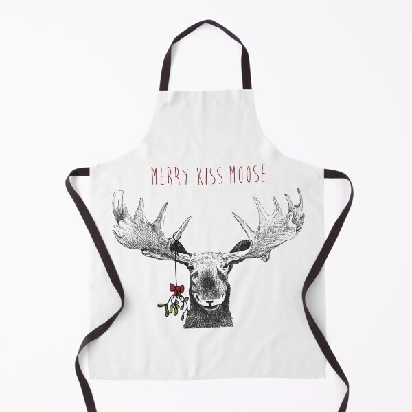 Item preview, Merry Kiss Moose Christmas Mistletoe designed and sold by DZung123.