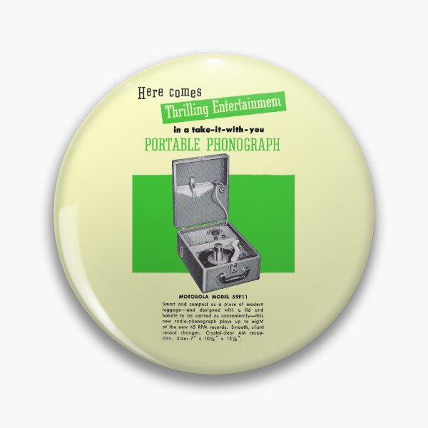 Item preview, MOTOROLA PORTABLE PHONOGRAPH ADVERT designed and sold by ThrowbackAds.