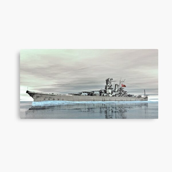 Battleship Yamato Metal Print