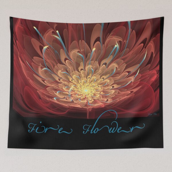 Artikelvorschau, Feuerblume Fractal Digital Art entworfen und verkauft von Zen-Rt.