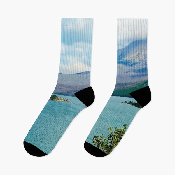 Item preview, Glacier National Park Mountains and Lake designed and sold by parest.