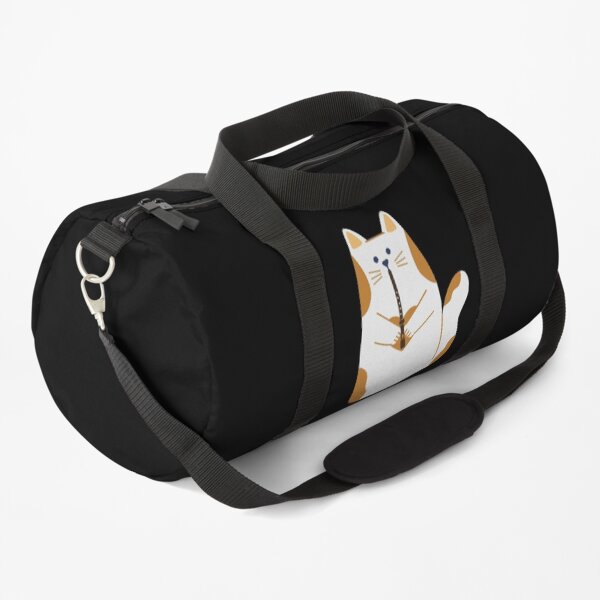 CAT PLAYING FLUTE Duffle Bag