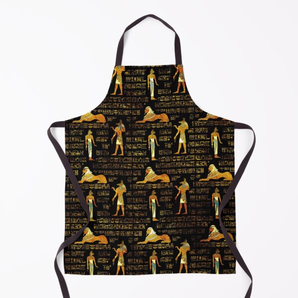 Item preview, Egyptian Decorative hieroglyphics Pattern designed and sold by Nartissima.