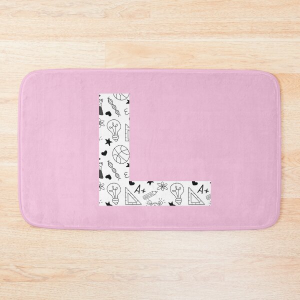 Item preview, Back to School Pattern Letter L Personalize Monogram (Pink) designed and sold by sinceanna.