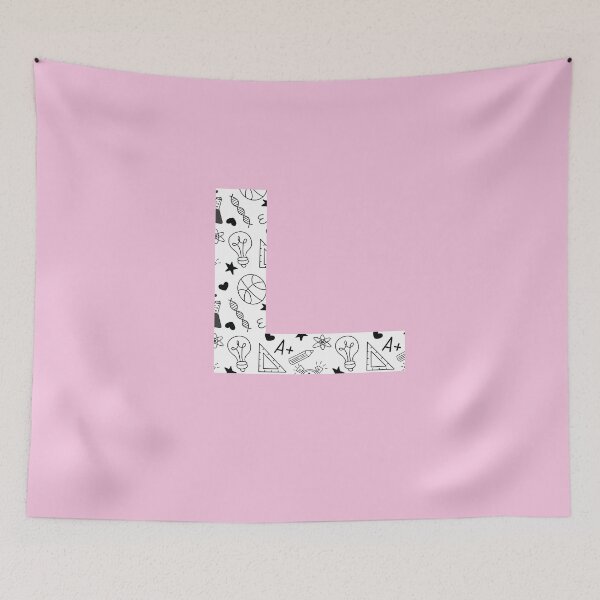 Item preview, Back to School Pattern Letter L Personalize Monogram (Pink) designed and sold by sinceanna.