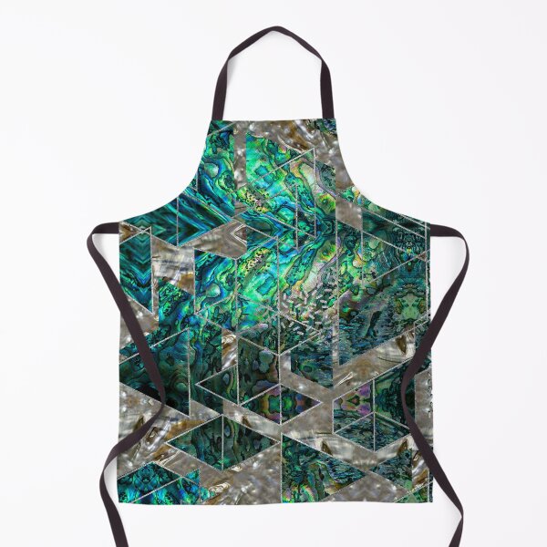 Item preview, Abstract Geometric Abalone and Mother of pearl designed and sold by Nartissima.