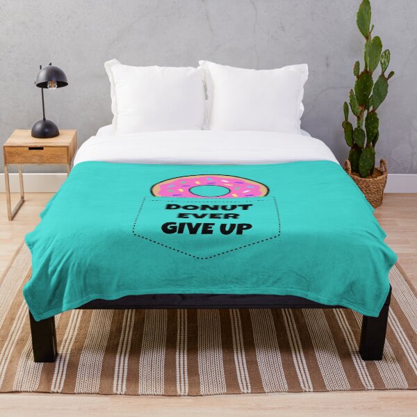 Item preview, Pocket Design Donut Ever Give Up designed and sold by BlueCloverTrend.