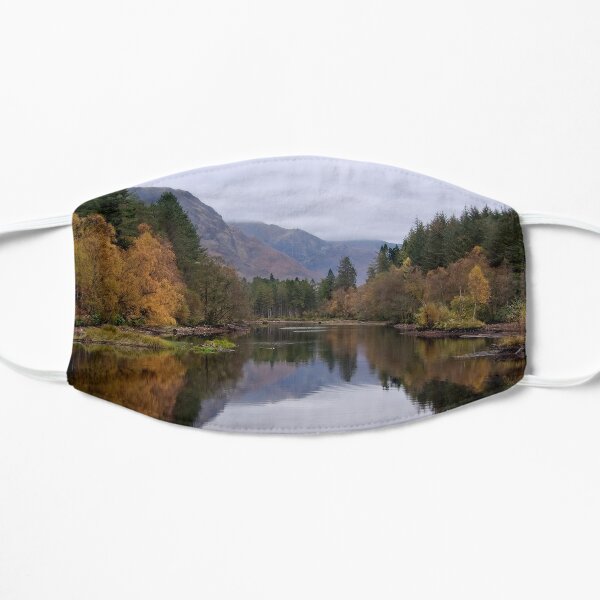 Autumn at Glencoe Lochan, Glencoe, Scotland Flat Mask