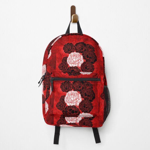Item preview, Asian Peony Flowers, Red and Black Design Style designed and sold by ShaireProd.
