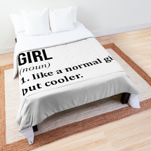 Biology Girl Funny Saying Comforter