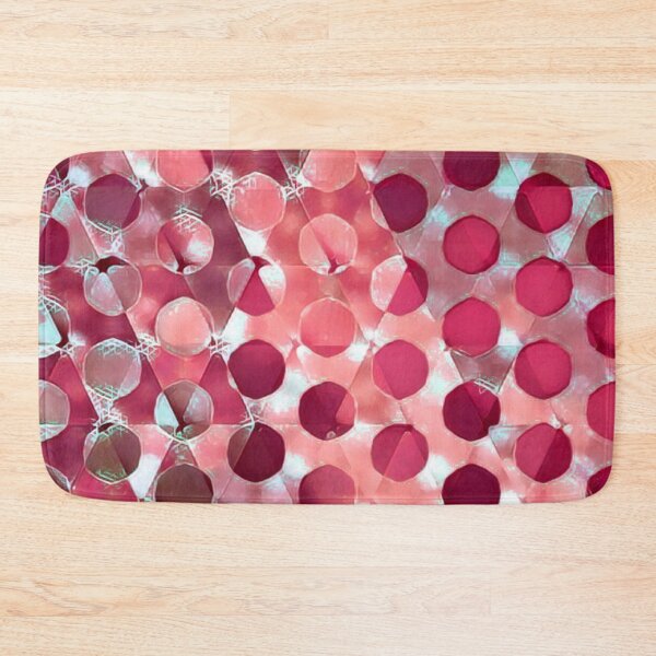 Item preview, Circles on Triangles Cranberry designed and sold by LaurenWDesigns.