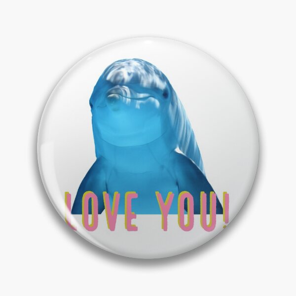 Item preview, Love you - delfin - delfin - animal - lovers designed and sold by Tropical Blood.