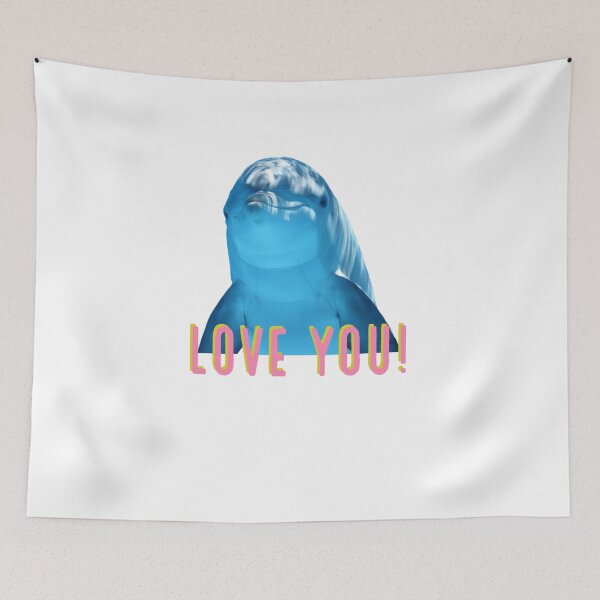 Artikelvorschau, Love you - delfin - delfin - animal - lovers entworfen und verkauft von Tropical Blood.