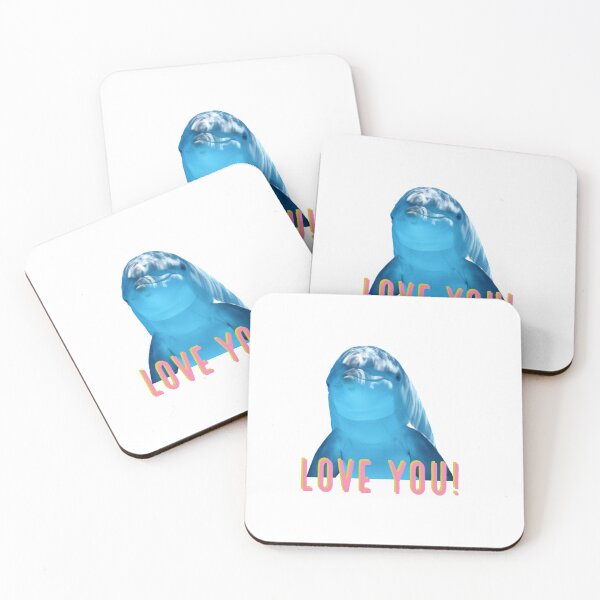 Item preview, Love you - delfin - delfin - animal - lovers  designed and sold by Tropical Blood.