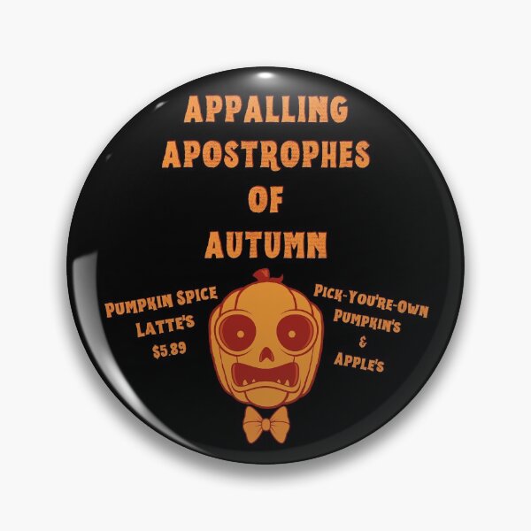 Item preview, Appalling apostrophes of autumn pumpkin bow tie orange designed and sold by GrammarDance.