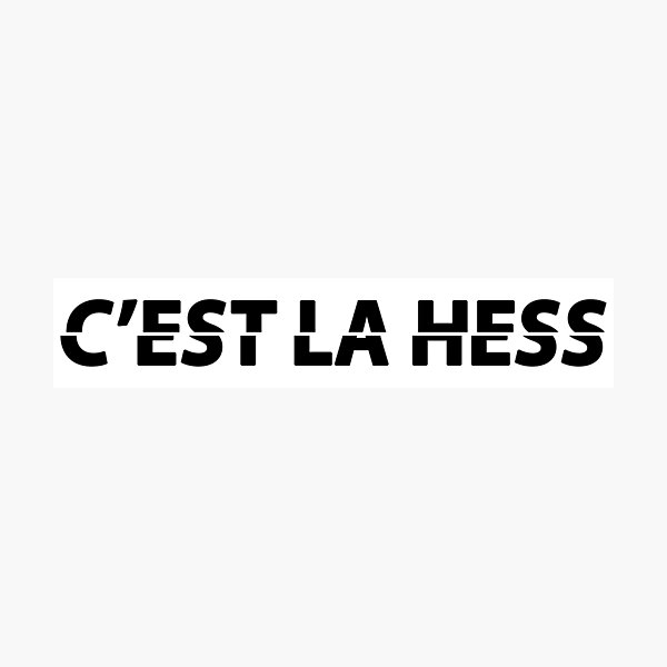 This is the hess Photographic Print