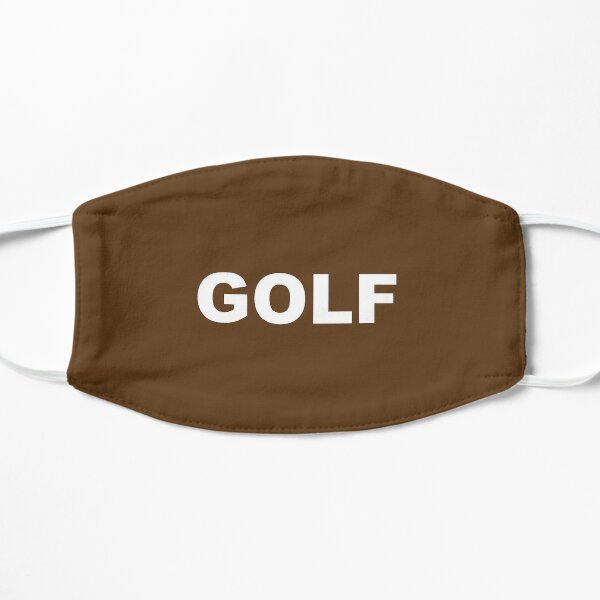 Golf Logo Brown Flat Mask