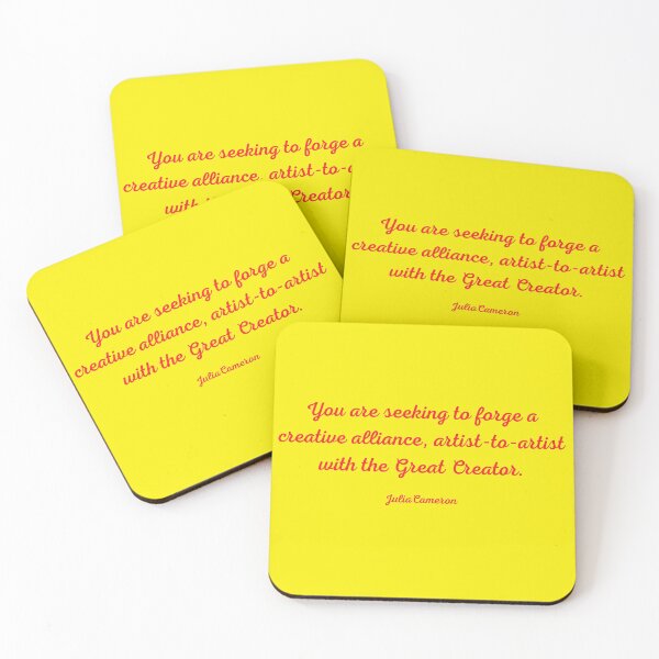 Item preview, Artist Way Daily Pages quote, Julia Cameron, Forge an alliance designed and sold by timg58.