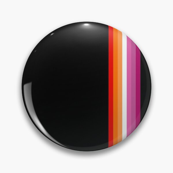 Item preview, Sunset lesbian flag with thin vertical stripes designed and sold by coolstories.