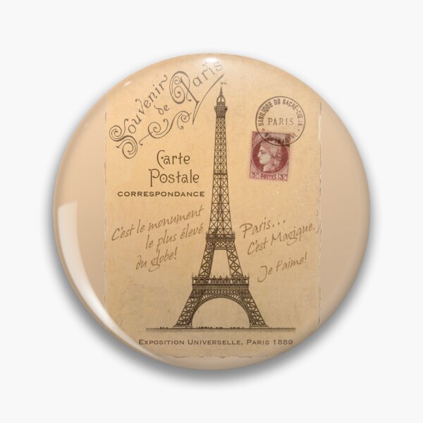 Item preview, Eiffel Tower Carte Postale designed and sold by danastuff.