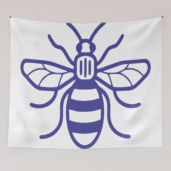 Item preview, Manchester Bee Face Mask  designed and sold by FoosDesigns.