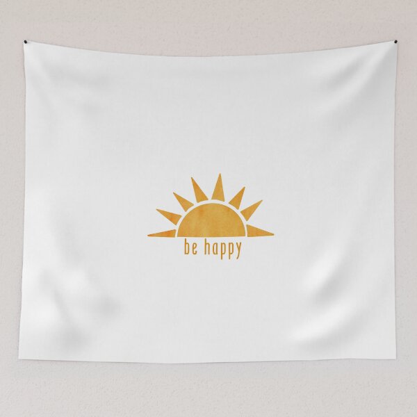 Item preview, Be Happy Sun Sticker designed and sold by EuropaPrints.