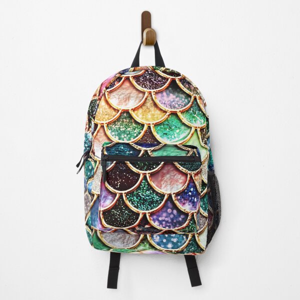Item preview, Copper Green Gold and Pink Sparkle Faux Glitter Mermaid Scales designed and sold by UtArt.