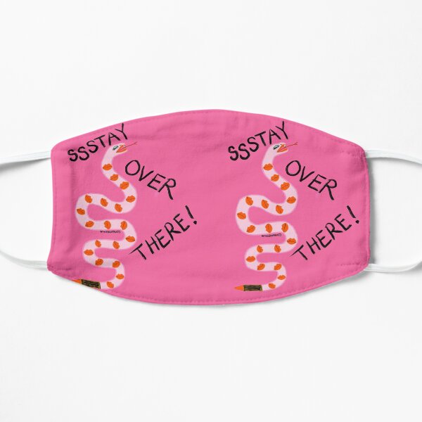 Social Distance Snake Flat Mask