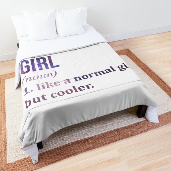 Biology Girl Funny Saying Comforter