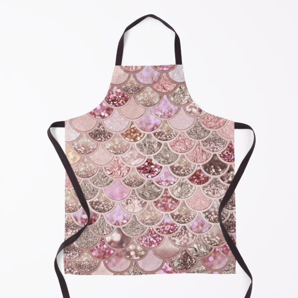 Item preview, Rosegold Pink Sparkle Faux Glitter Mermaid Scales designed and sold by UtArt.