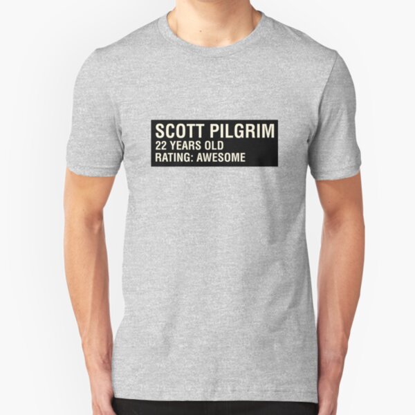 Scott Pilgrim - Scott's Name Tag Slim Fit T-Shirt