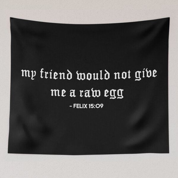 Item preview, STRAY KIDS Felix's Raw Egg Bible Quote designed and sold by SugarSaint.