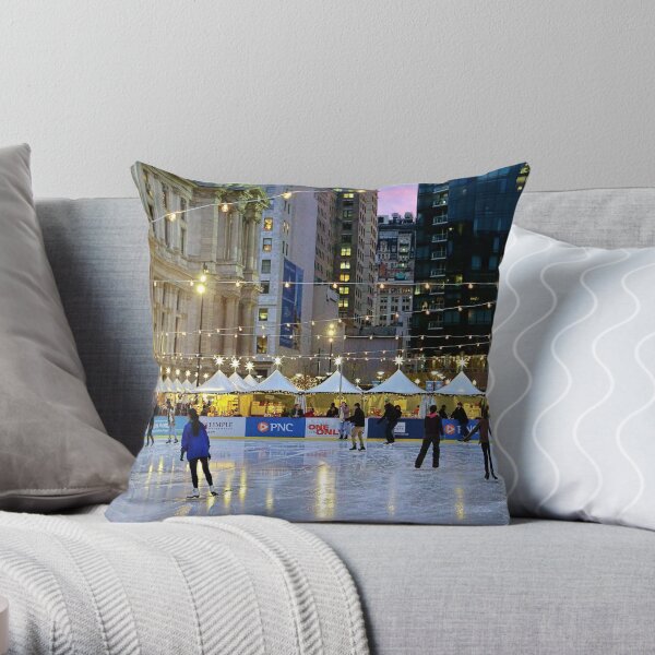 It's Christmas Time In The City Throw Pillow
