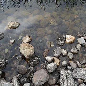 Artwork thumbnail, Calm Riverside Rocks by parest