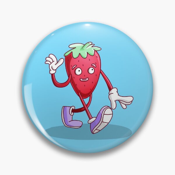 Item preview, Striding Strawberry Illustration designed and sold by Vincent White.
