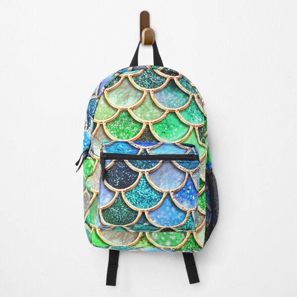 Item preview, Green and Blue Sparkle Faux Glitter Mermaid Scales designed and sold by UtArt.