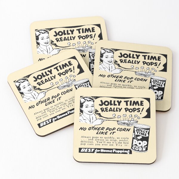 Item preview, JOLLY TIME POP CORN ADVERT designed and sold by ThrowbackAds.