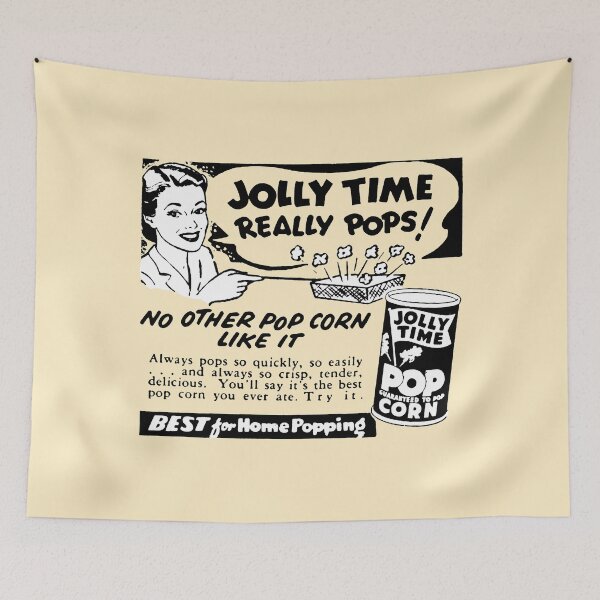 Item preview, JOLLY TIME POP CORN ADVERT designed and sold by ThrowbackAds.