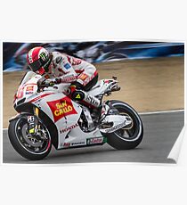 Marco Simoncelli at laguna seca 2011 Poster