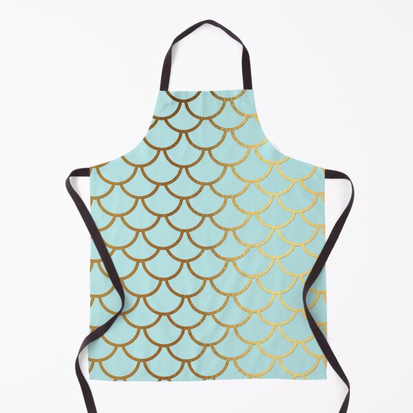 Item preview, Turquoise Teal and Gold Glitter Mermaid Scales designed and sold by UtArt.