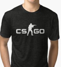 CSGO - White Tri-blend T-Shirt