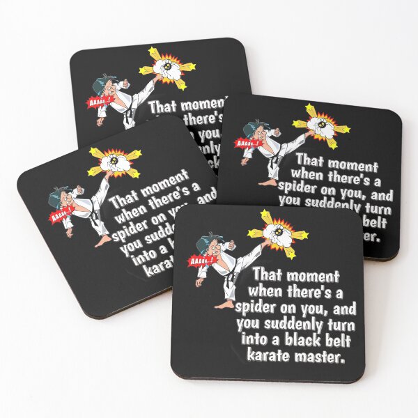 Item preview, Karate Spider kick, funny Arachnophobia designed and sold by Zanshin-Art.