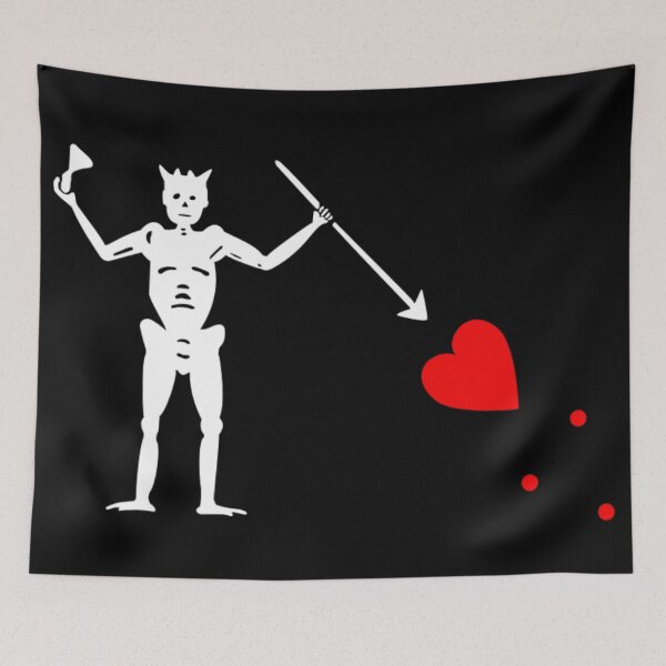 Item preview, Blackbeard Pirate Flag designed and sold by Freihalt.