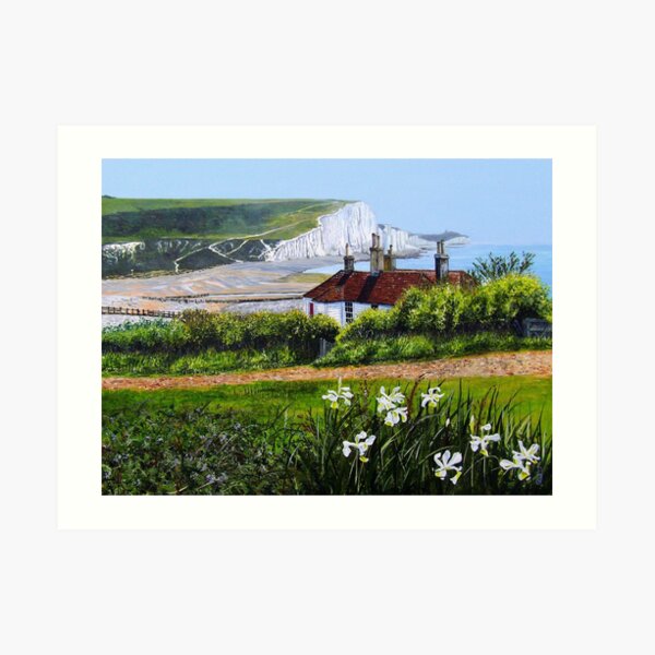 Where the river meets the sea Art Print
