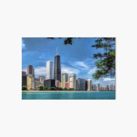 Lake Michigan Chicago Skyline Cityscape 06 Repro Art Print A4 A3 A2 A1 