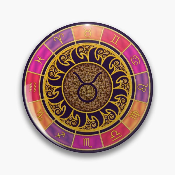 Item preview, Taurus Zodiac Lightburst - Circle designed and sold by ifourdezign.