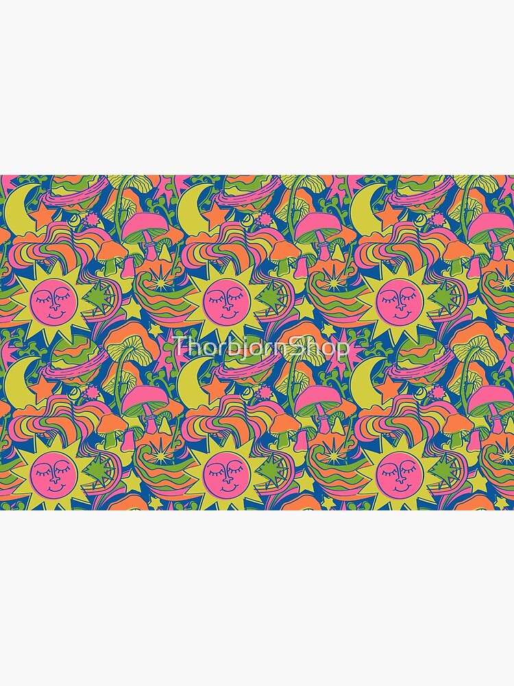 Psychedelic Daydream in Neon + Blue by ThorbjornShop