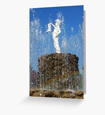 Boy With The Boot 2 Greeting Card