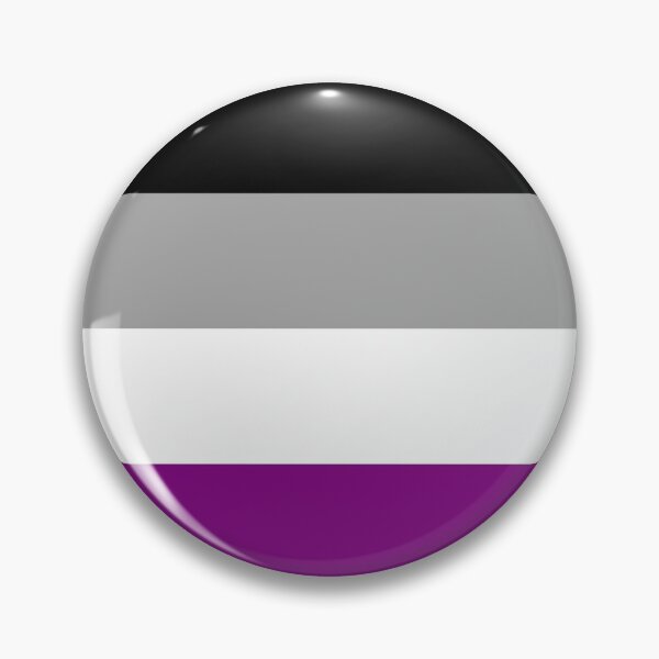 Asexual Flag - Button Pin