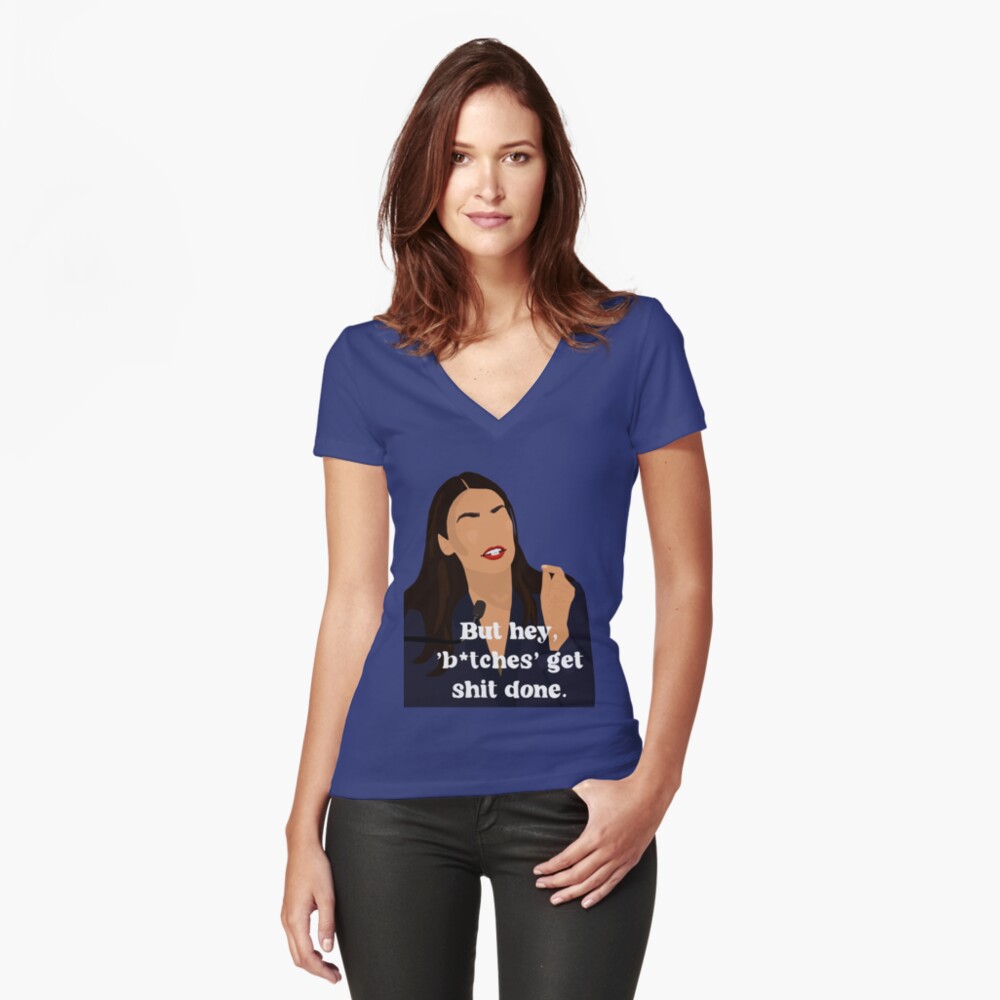 Item preview, Fitted V-Neck T-Shirt designed and sold by kassidirae.
